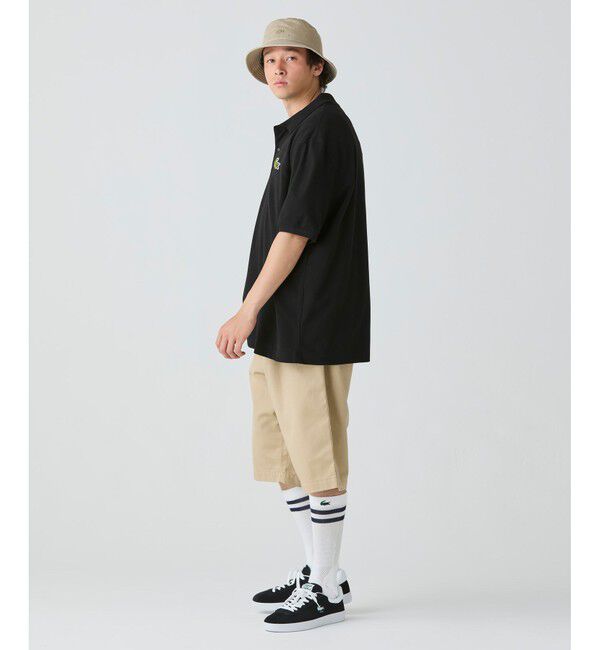 LACOSTE「L.12.12ルーズフィット ドロップショルダー 鹿の子半袖ポロシャツ」|ポロシャツ|