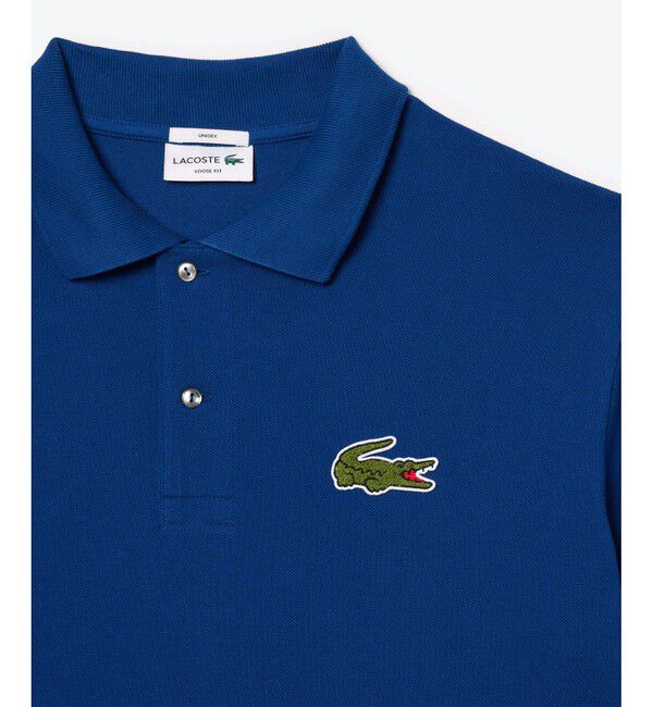 LACOSTE「L.12.12ルーズフィット ドロップショルダー 鹿の子半袖ポロシャツ」|ポロシャツ|
