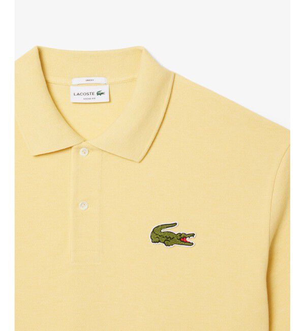 LACOSTE「L.12.12ルーズフィット ドロップショルダー 鹿の子半袖ポロシャツ」|ポロシャツ|