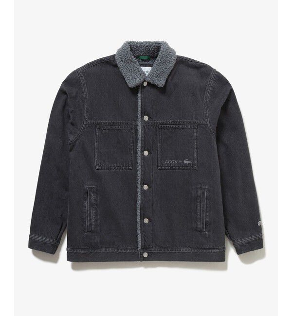 LACOSTE「ボアライニングデニムジャケット」|ブルゾン・スタジャン|
