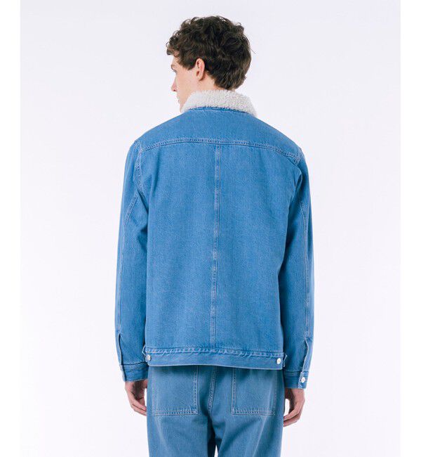 LACOSTE「ボアライニングデニムジャケット」|ブルゾン・スタジャン|