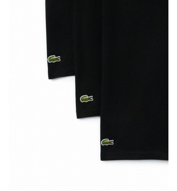 LACOSTE「３枚セット スリムフィット エッセンシャル ラウンジVネック半袖Tシャツ / 3パックTシャツ」|Tシャツ・カットソー|