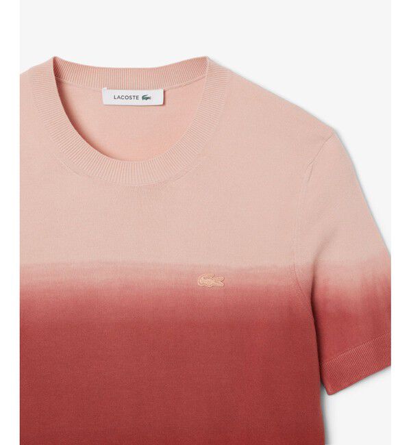 LACOSTE「グラデーションニットTシャツ」|ニット・セーター|