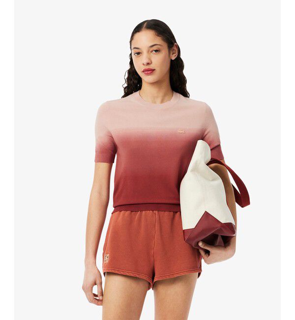 LACOSTE「グラデーションニットTシャツ」|ニット・セーター|