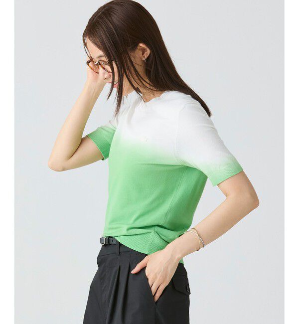 LACOSTE「グラデーションニットTシャツ」|ニット・セーター|