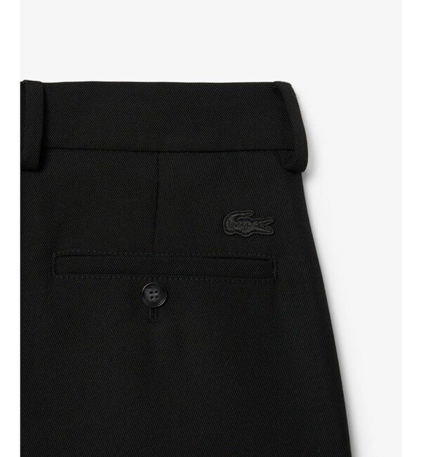LACOSTE「ウールブレンドセンタープレスチノパンツ」|チノ|