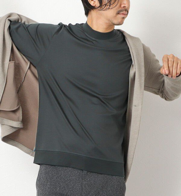 NOLLEY'S goodman「《ビジカジ対応》シルケットスムースドレスL/S Tシャツ 25AW」|Tシャツ・カットソー|チャコールグレー