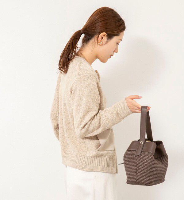 Rie Miller「《手洗い可能》テープヤーンZIP UPカーディガン」|カーディガン|