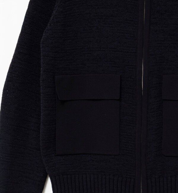 Rie Miller「《手洗い可能》テープヤーンZIP UPカーディガン」|カーディガン|