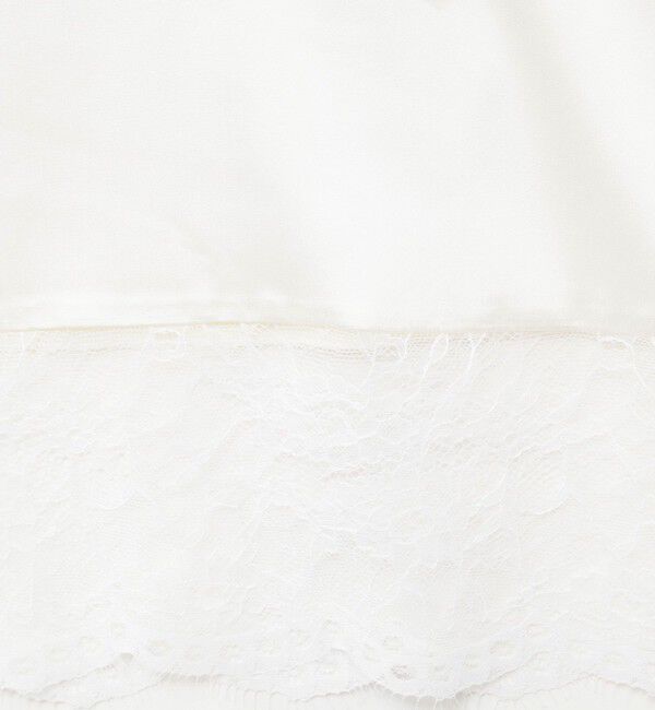 NOLLEY'S「ウォッシャブル裾レースオトナサテンタンク」|タンクトップ|