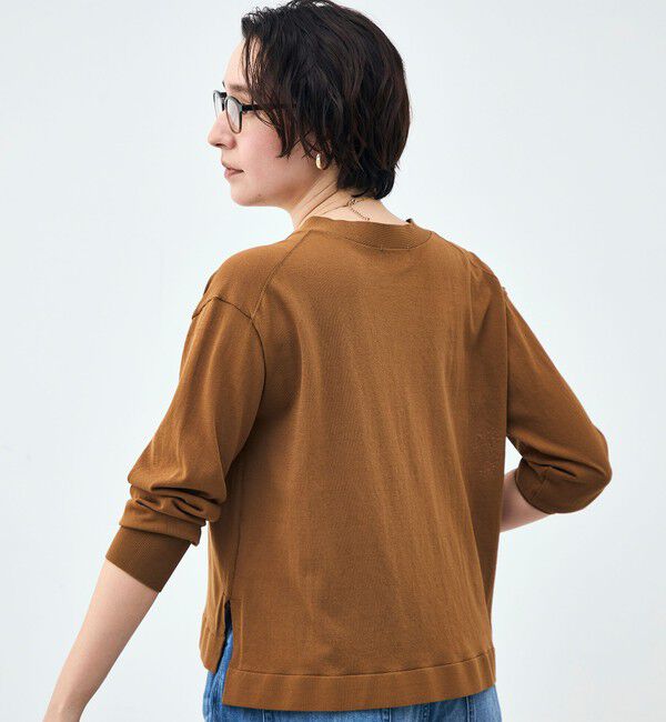 NOLLEY'S「【一部WEB限定カラー】《手洗い可能》エアリータッチゆったりVネックカーディガン」|カーディガン|