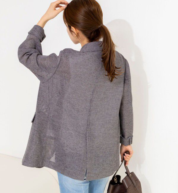 NOLLEY'S「ウォッシャブルカラミオーバージャケット」|テーラードジャケット|