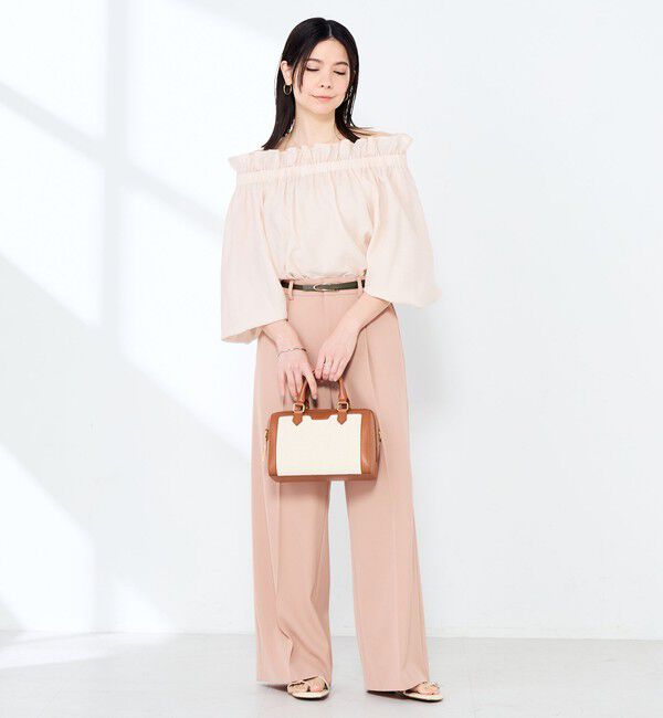 NOLLEY'S sophi「ウォッシャブル強撚ツイルワイドパンツ」|その他|