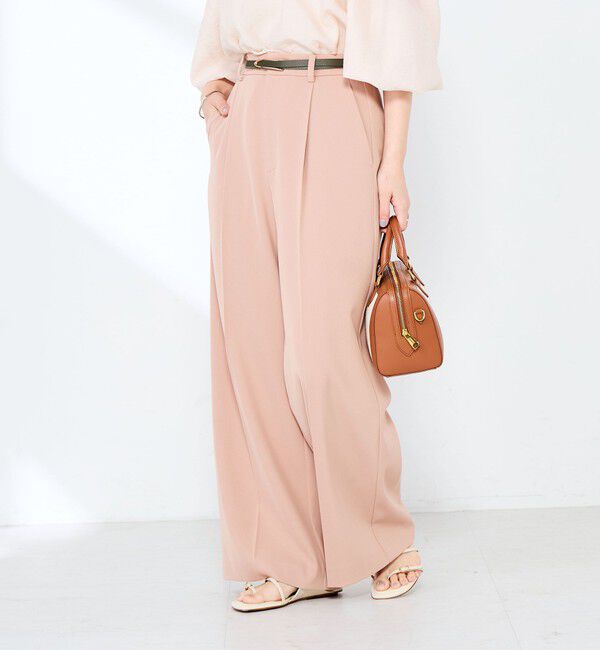 NOLLEY'S sophi「ウォッシャブル強撚ツイルワイドパンツ」|その他|