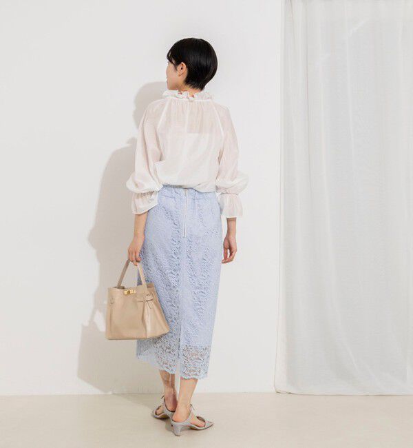 NOLLEY'S sophi「ウォッシャブルウォッシャブルコードレースタイトタイトスカート」|タイト|