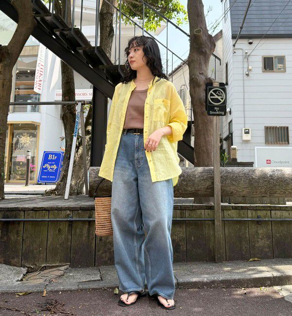 fredy emue「ラミーバンドカラーシャツ」|シャツ・ブラウス|