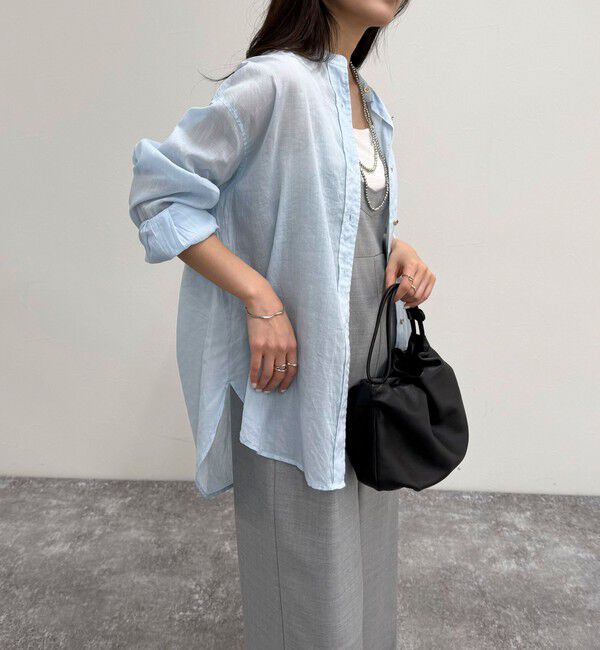 fredy emue「ラミーバンドカラーシャツ」|シャツ・ブラウス|