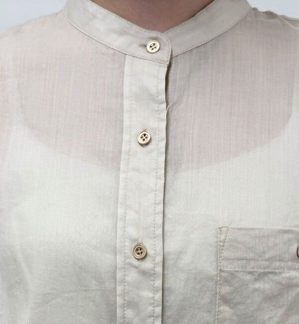 fredy emue「ラミーバンドカラーシャツ」|シャツ・ブラウス|