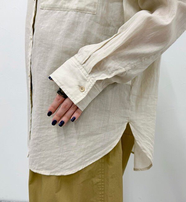 fredy emue「ラミーバンドカラーシャツ」|シャツ・ブラウス|