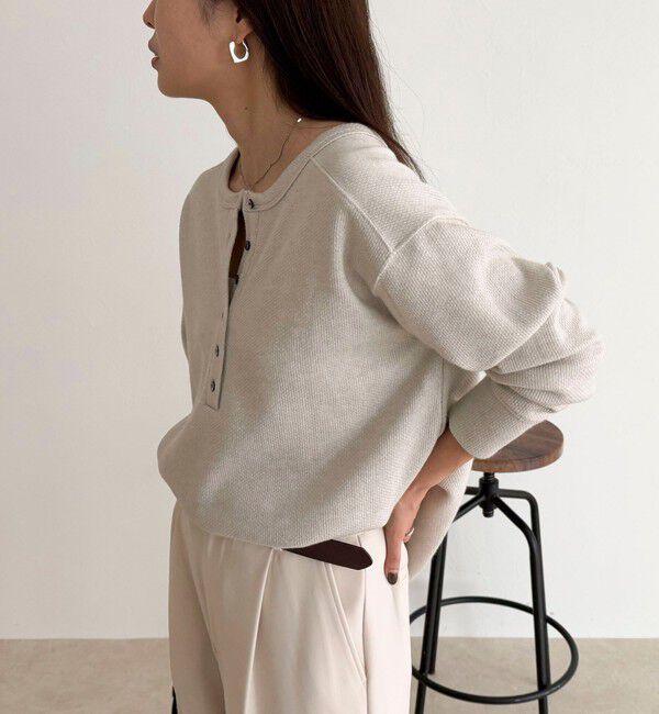 fredy emue「2WAYヘンリーラメプルオーバー」|Tシャツ・カットソー|