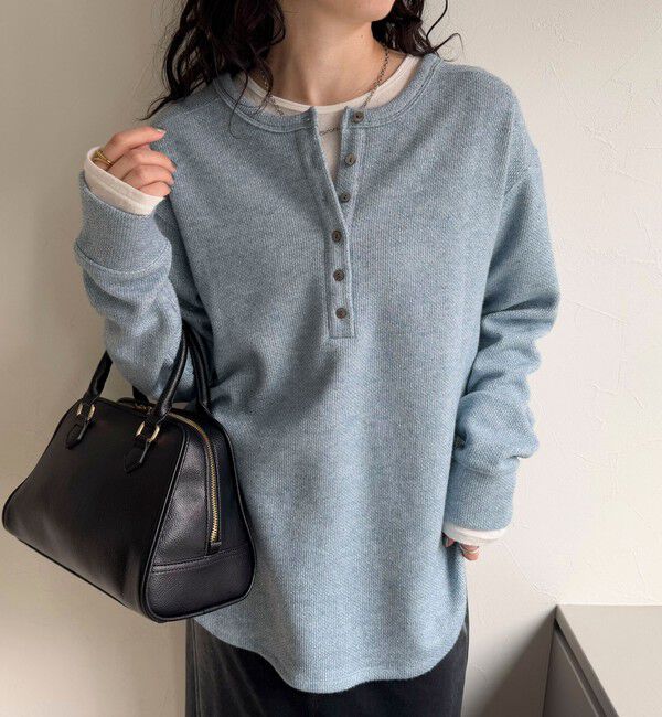 fredy emue「2WAYヘンリーラメプルオーバー」|Tシャツ・カットソー|