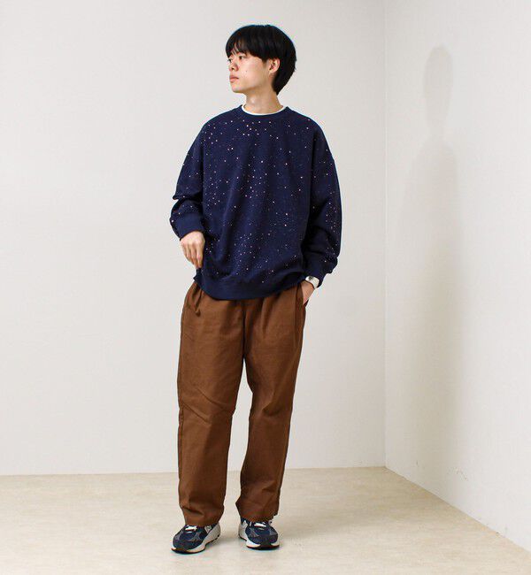 GLOSTER「星穴ネップボンディング クルーネックスウェット」|スウェット・ジャージ|