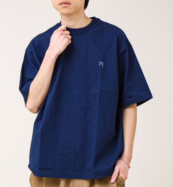 GLOSTER「【BOY刺繍】裏グラデーション ワンポイント半袖Tシャツ」|Tシャツ・カットソー|