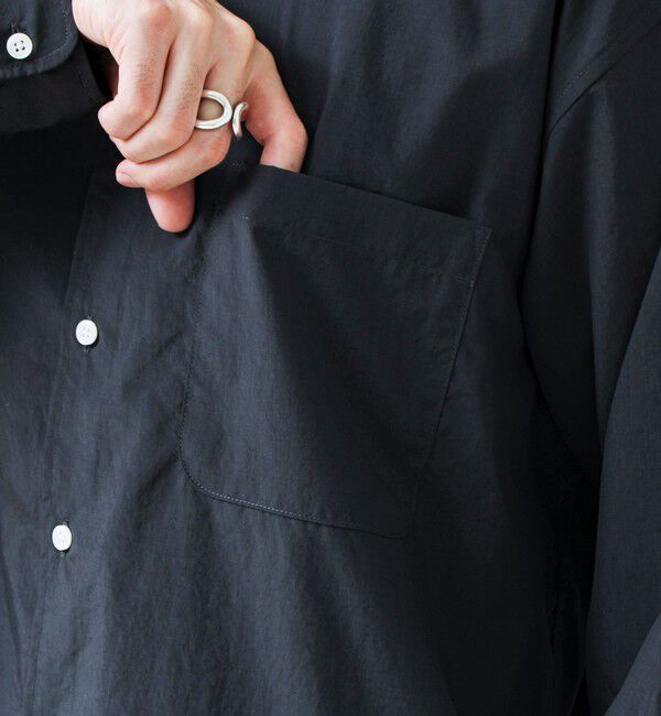 GLOSTER「【ニューベーシック】ワッシャーポプリンシャツ ロングスリーブ」|シャツ・ブラウス|