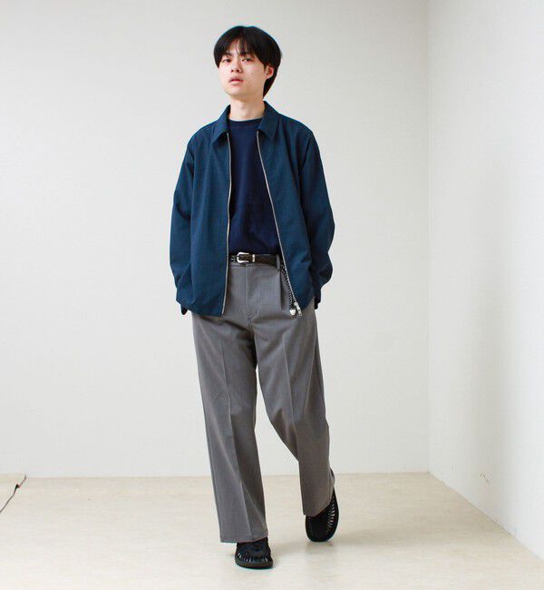 GLOSTER「【美シルエット】ミディアムストレート フレアパンツ」|チノ|