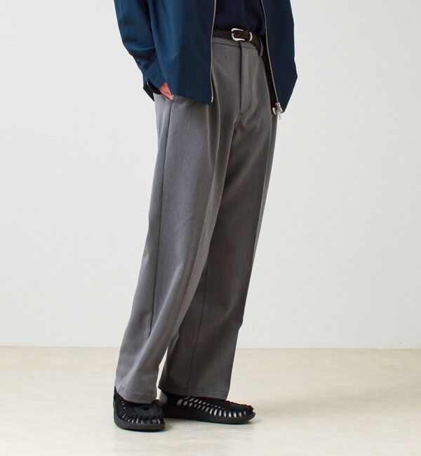 GLOSTER「【美シルエット】ミディアムストレート フレアパンツ」|チノ|