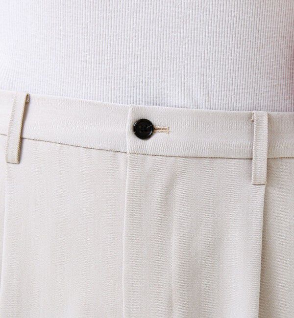 GLOSTER「【美シルエット】ミディアムストレート フレアパンツ」|チノ|