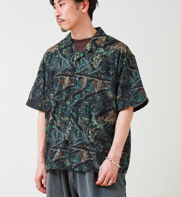 GLOSTER「【選べる6柄】オールオーバーパターン 半袖オープンカラーシャツ」|シャツ・ブラウス|