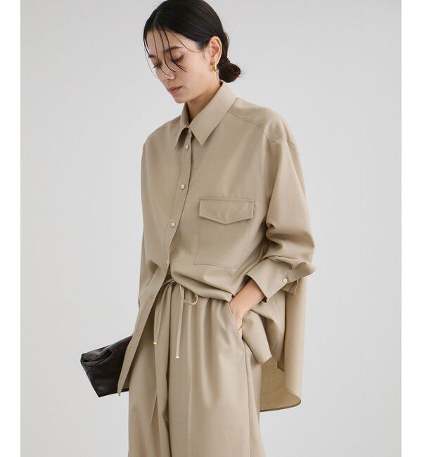 SALON adam et rope'「ノンミュールジングウールシャツ / セットアップ対応」|シャツ・ブラウス|