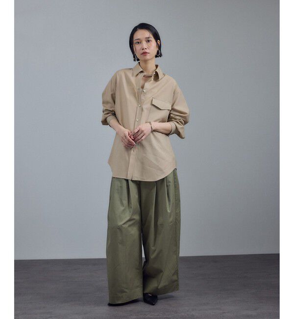 SALON adam et rope'「ノンミュールジングウールシャツ / セットアップ対応」|シャツ・ブラウス|