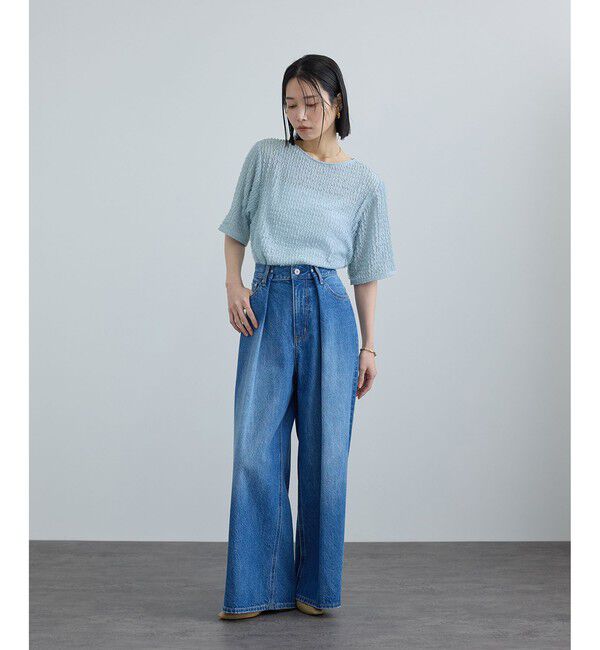 SALON adam et rope'「【WEB限定】ティアードラッセルシアーTシャツ」|Tシャツ・カットソー|