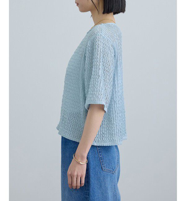 SALON adam et rope'「【WEB限定】ティアードラッセルシアーTシャツ」|Tシャツ・カットソー|