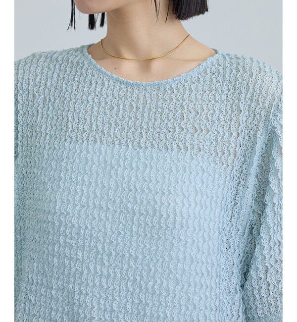 SALON adam et rope'「【WEB限定】ティアードラッセルシアーTシャツ」|Tシャツ・カットソー|