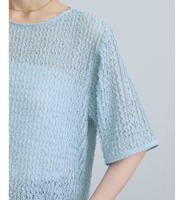 SALON adam et rope'「【WEB限定】ティアードラッセルシアーTシャツ」|Tシャツ・カットソー|