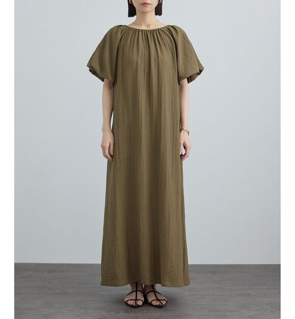 SALON adam et rope'「【WEB限定】2WAYリネンブレンドエンブロイダリーワンピース」|ワンピース|