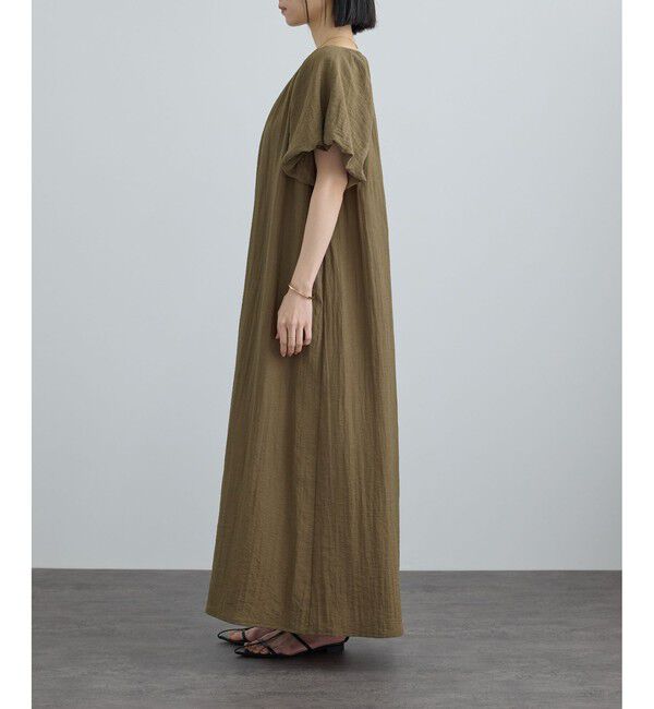 SALON adam et rope'「【WEB限定】2WAYリネンブレンドエンブロイダリーワンピース」|ワンピース|