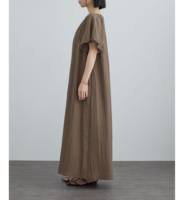 SALON adam et rope'「【WEB限定】2WAYリネンブレンドエンブロイダリーワンピース」|ワンピース|