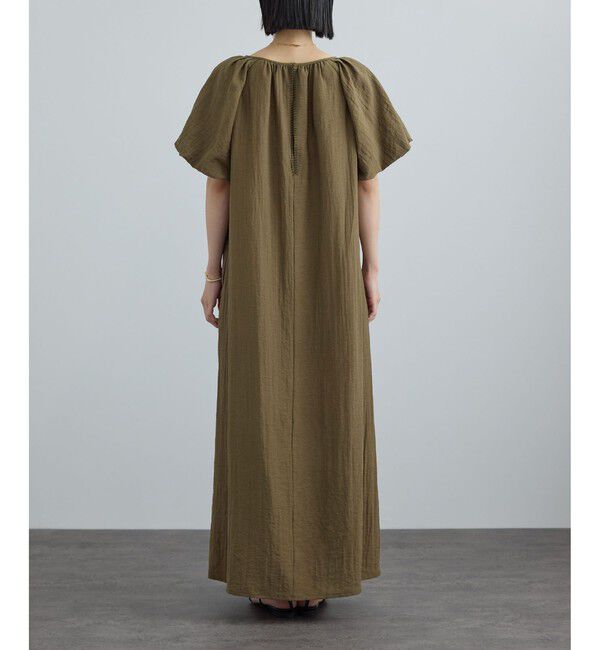 SALON adam et rope'「【WEB限定】2WAYリネンブレンドエンブロイダリーワンピース」|ワンピース|