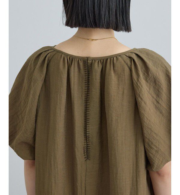 SALON adam et rope'「【WEB限定】2WAYリネンブレンドエンブロイダリーワンピース」|ワンピース|