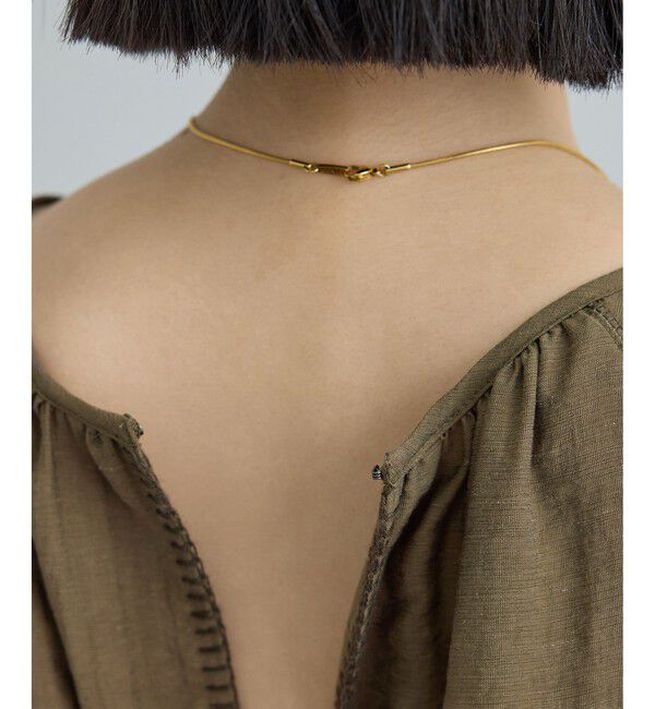 SALON adam et rope'「【WEB限定】2WAYリネンブレンドエンブロイダリーワンピース」|ワンピース|