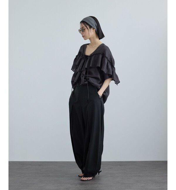 SALON adam et rope'「【WEB限定】ライトドライタックカービィパンツ」|チノ|