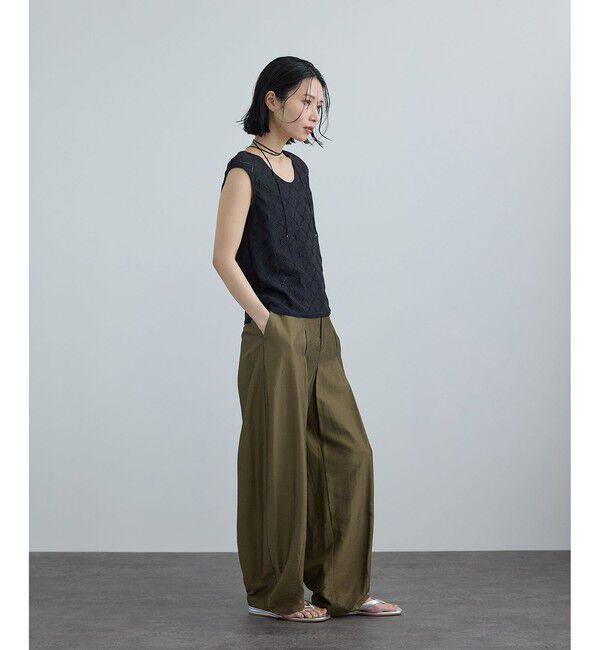 SALON adam et rope'「【WEB限定】ライトドライタックカービィパンツ」|チノ|