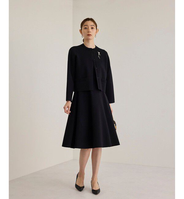ROPE「【洗える】ニットセットアップワンピース【セレモニー/通勤対応】」|ワンピース|