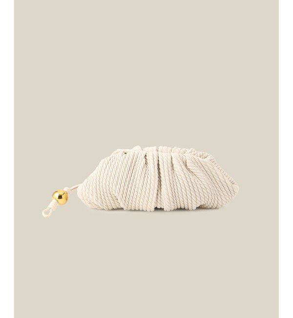 ROPE「ラムレザーロープ柄クラッチバッグ/ミニ」|クラッチバッグ|