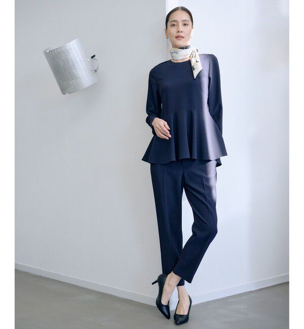 ROPE「トリアセダブルクロス テーパードパンツ/セットアップ対応・イージーケア・26SS」|スラックス|