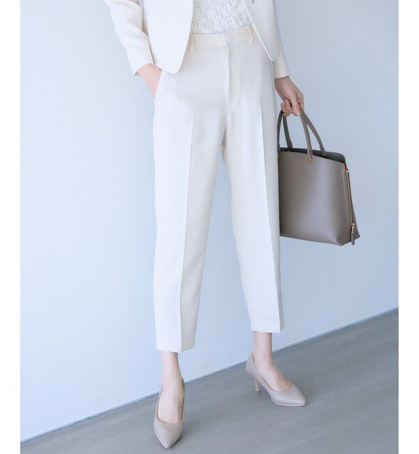 ROPE「トリアセダブルクロス テーパードパンツ/セットアップ対応・イージーケア・26SS」|スラックス|